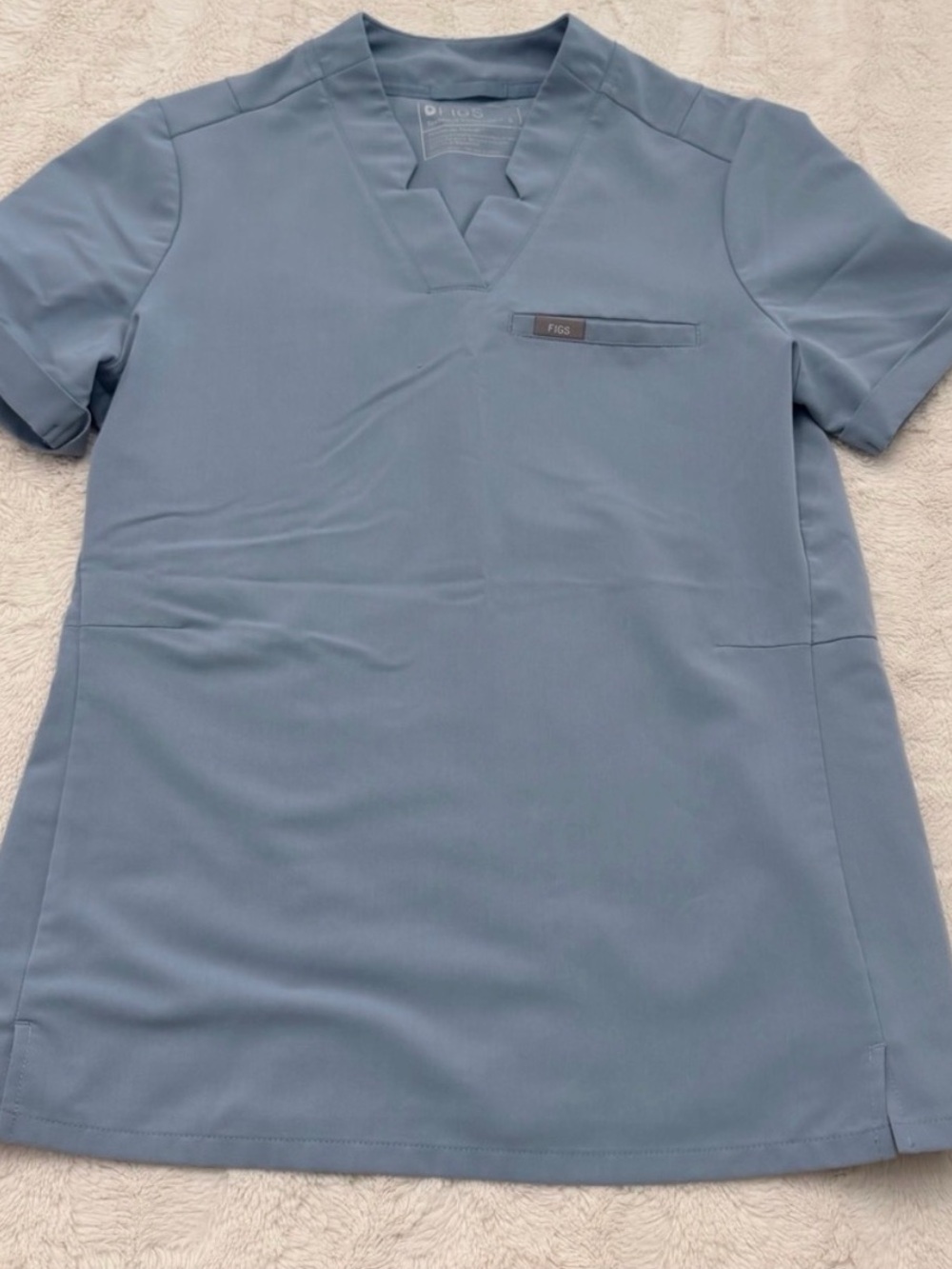 Figs Technical Collection Inala Top Dusty Blue